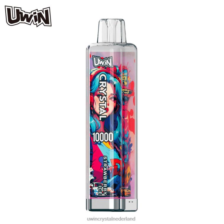 UWIN Crystal Puffs - aardbeien ijs UWIN CRYSTAL 10000 wegwerpvape T8RJH9