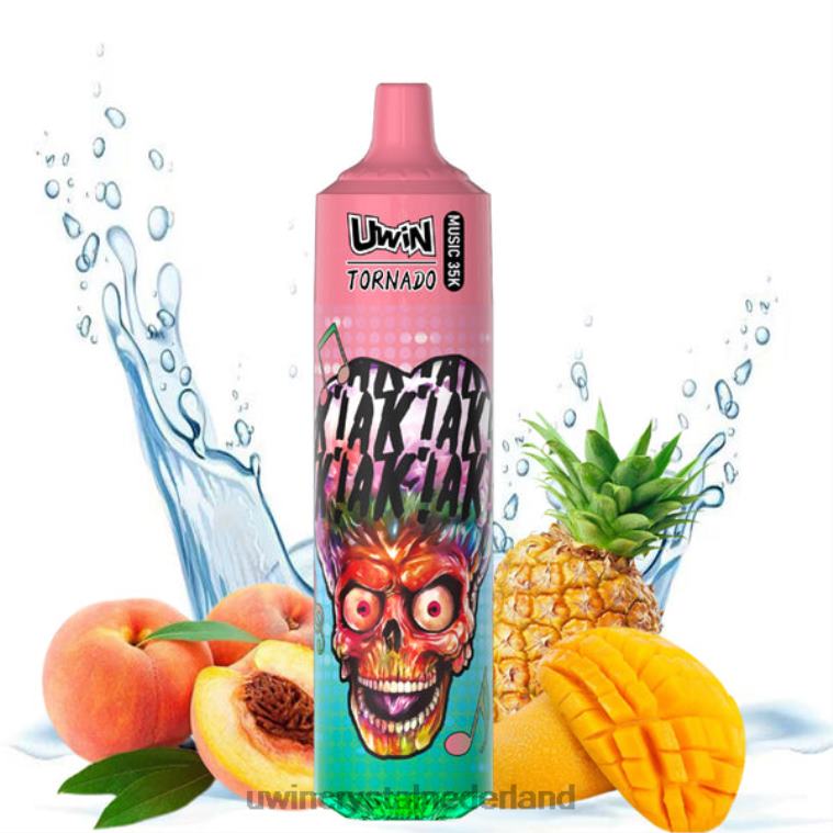 UWIN Crystal Kopen - perzik-mango-ananas UWIN CRYSTAL 35k wegwerpdamp T8RJH25