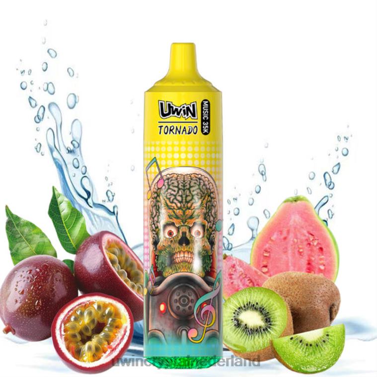 UWIN Crystal Online - kiwi-passievrucht-guave UWIN CRYSTAL 35k wegwerpdamp T8RJH23