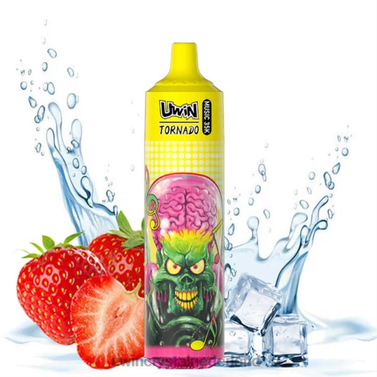UWIN Crystal Prijs - aardbeien ijs UWIN CRYSTAL 35k wegwerpdamp T8RJH24