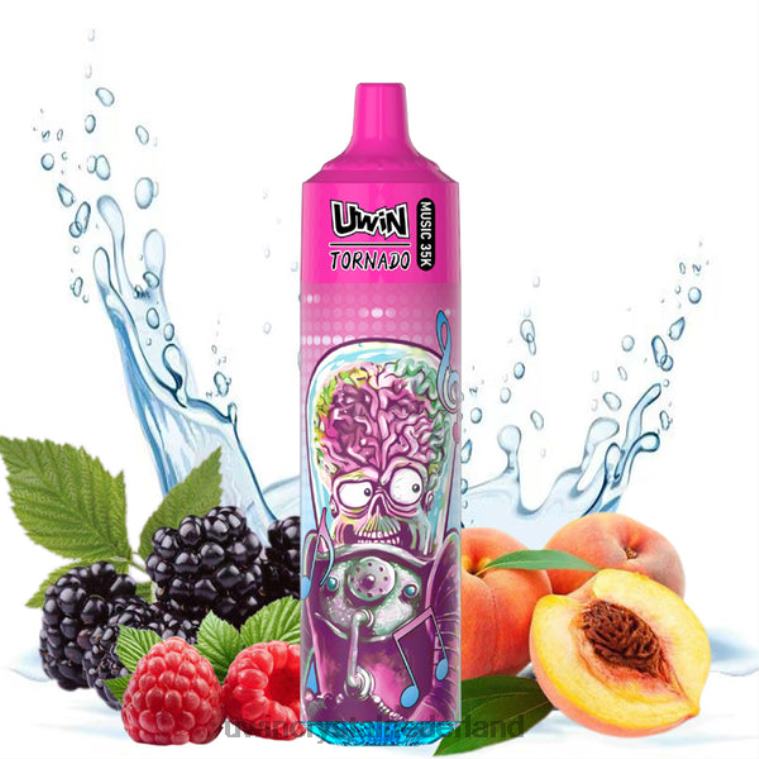 UWIN Crystal Puffs - perzik bes UWIN CRYSTAL 35k wegwerpdamp T8RJH27